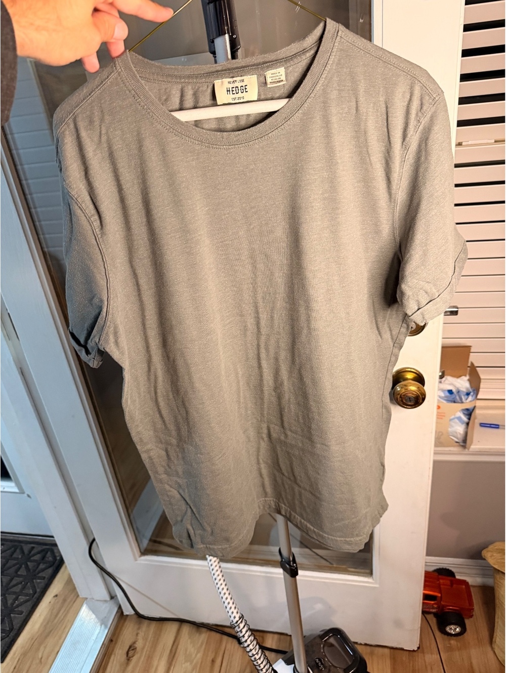 Hedge Gray Crewneck T Shirt